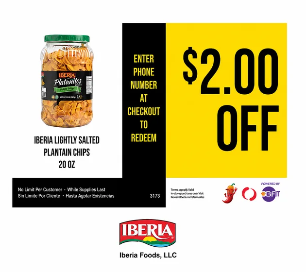 Iberia Lightly Salted Plantain Chips coupon